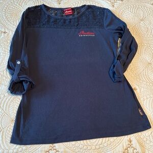 Indian motorcycle ladies upper lace top